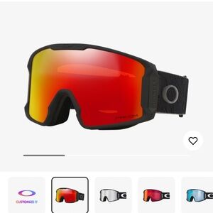 Oakley Prizm Goggles with Red and Black Design